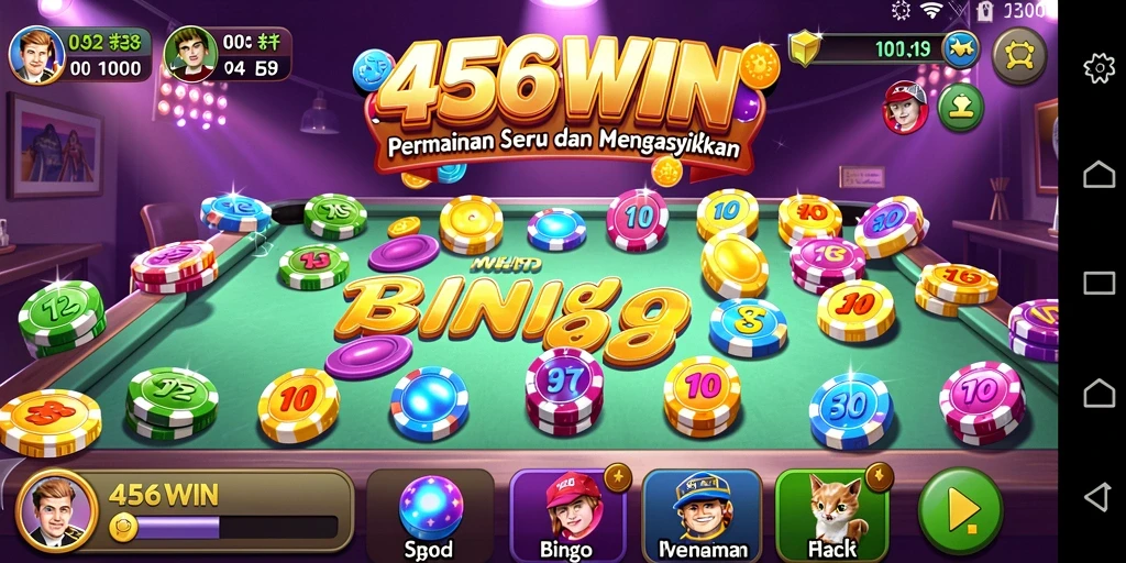 Screenshot gameplay 456WIN menampilkan aksi seru permainan Bingo.
