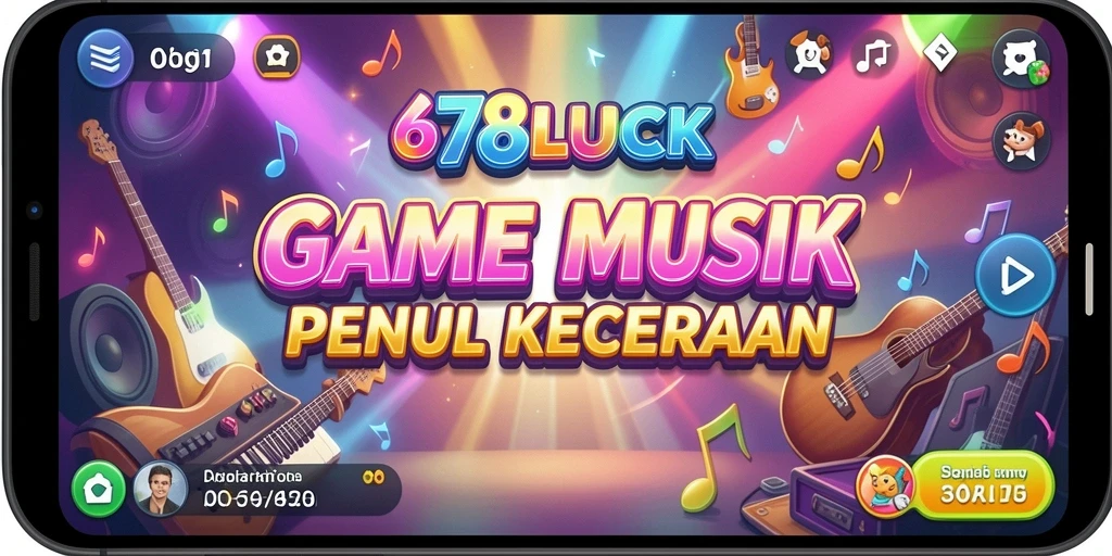 Tampilan gameplay 678LUCK dengan berbagai lagu musik yang menarik.