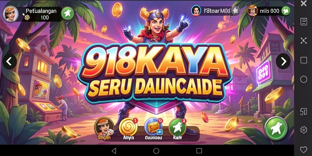 Tampilan gameplay 918KAYA yang penuh aksi dan tantangan seru.