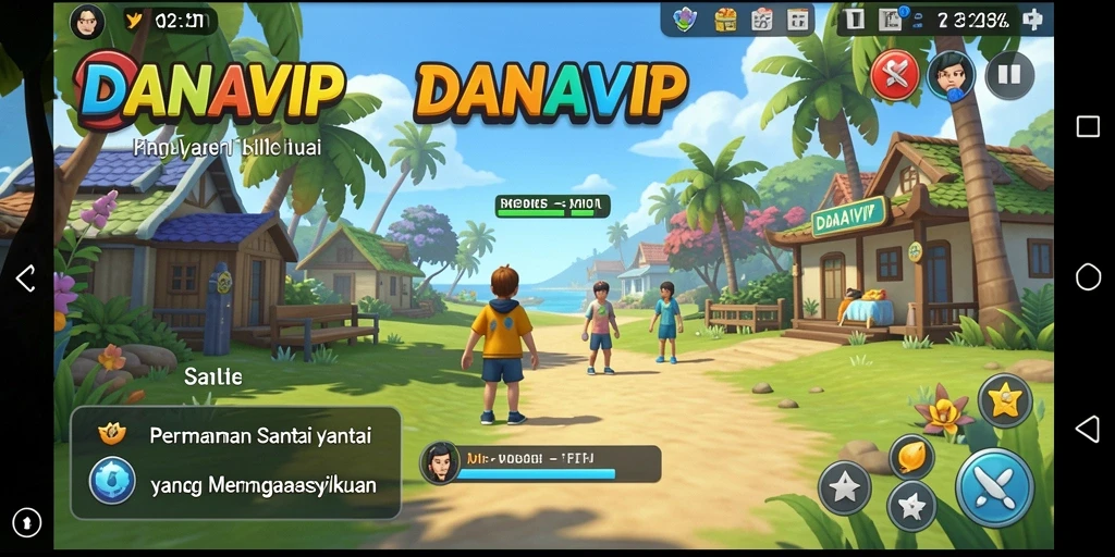 Tampilan gameplay yang menawan dan mengasyikkan dari DANAVIP.
