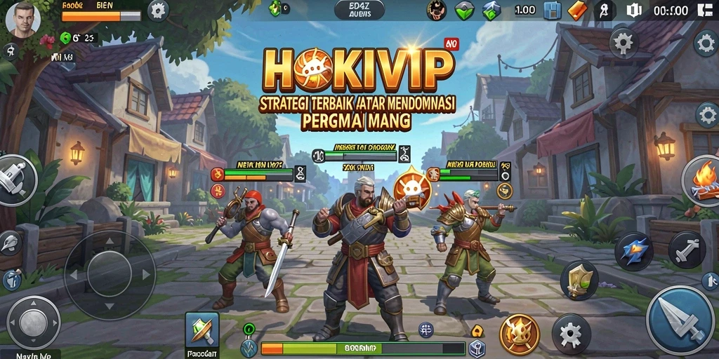 Tampilan gameplay menawan dari HOKIVIP yang menampilkan pertarungan strategi.