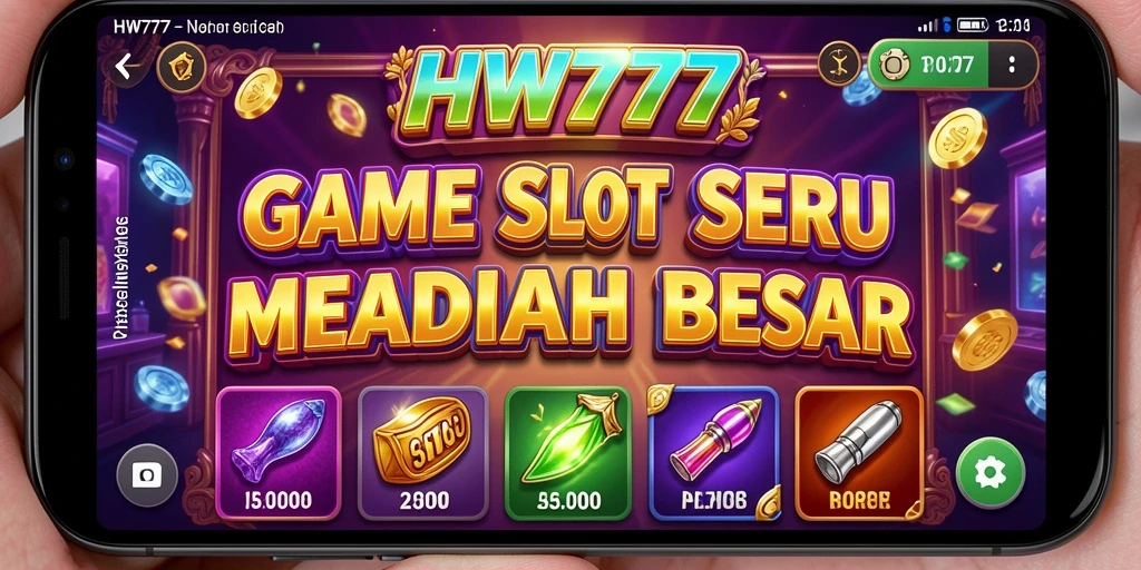 Tampilan gameplay HW777 yang menarik dan penuh warna di slot.