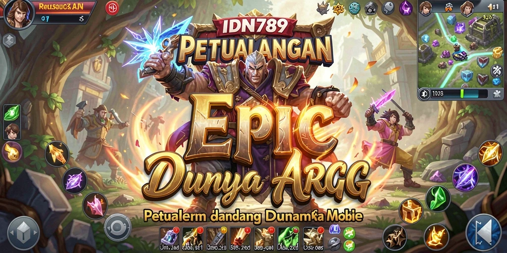 Tampilan menarik dari pertarungan di dunia ARPG IDN789.