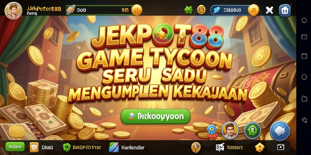 Tampilan gameplay yang menegangkan di <strong>JEKPOT88</strong> saat mengelola bisnis.