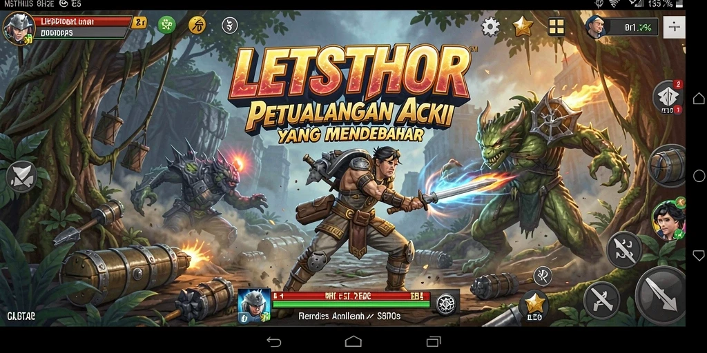 Menampilkan aksi mendebarkan dan grafis menakjubkan dari gameplay LETSTHOR.
