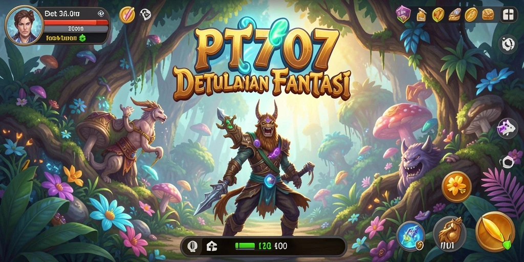 Screenshot PT707 menampilkan grafik indah dalam dunia petulangan yang epik.