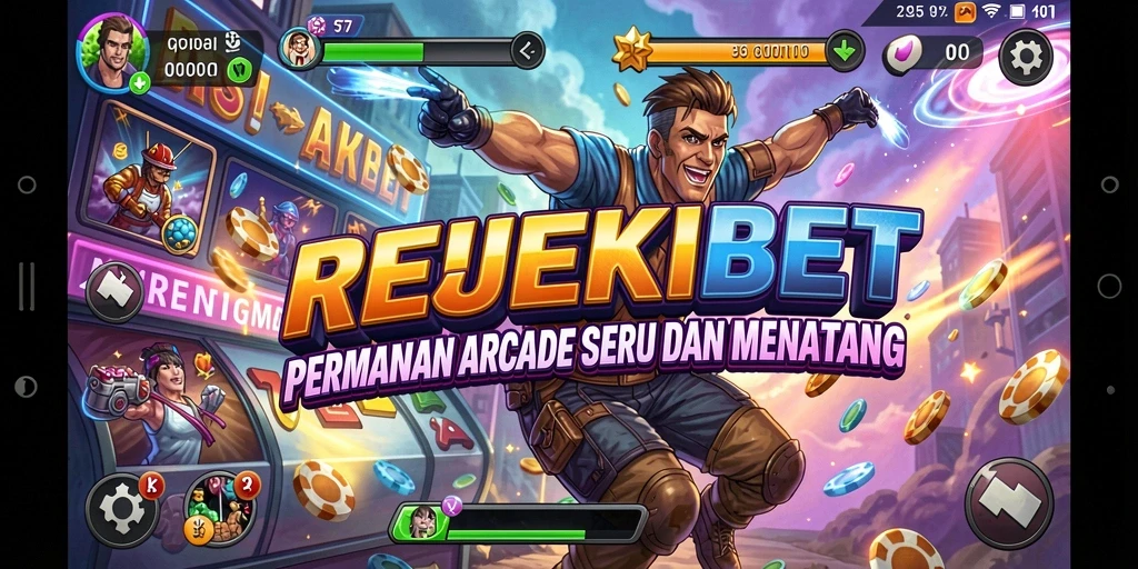 Screenshot gameplay REJEKIBET menampilkan aksi seru dalam permainan arcade.