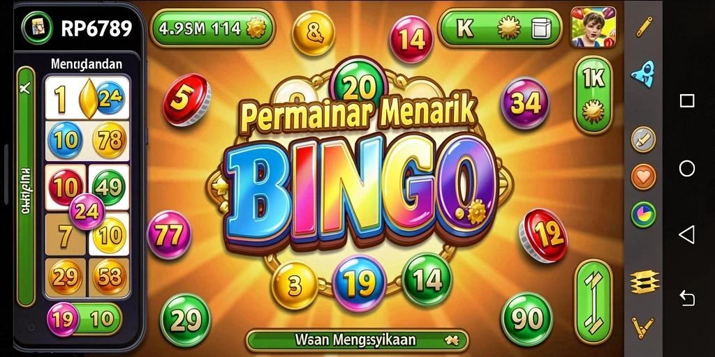 Tampilan gameplay menarik dari RP6789 yang penuh aksi Bingo.