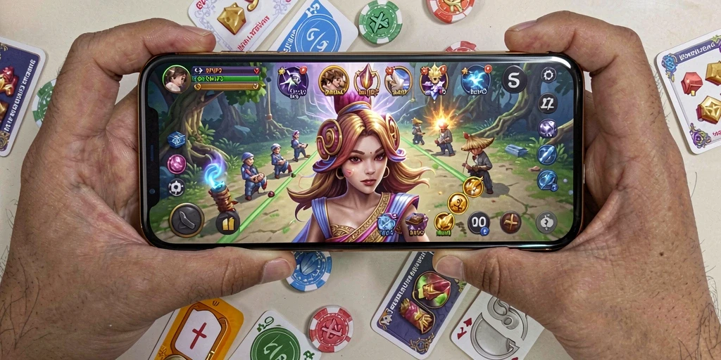Tampilan gameplay QiuQiu yang mendebarkan di RPVIP2.