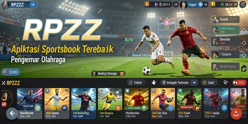 Tampilan menarik dari gameplay taruhan olahraga RPZZZ.