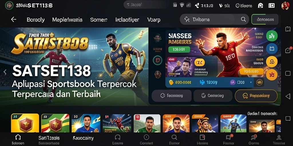 Screenshot SATSET138 menampilkan pengalaman menarik dalam taruhan Sportsbook.