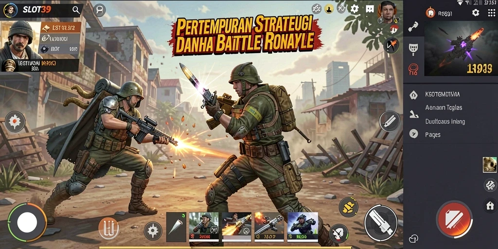 Tampilan gameplay SLOT39 yang mendebarkan saat bertempur di arena.