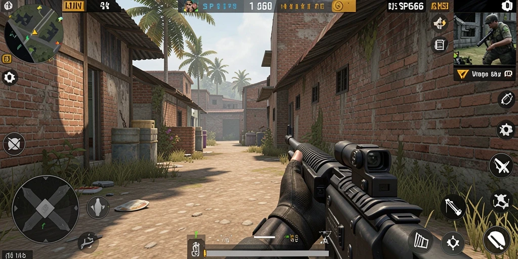 Tampilan gameplay mengesankan dengan aksi tembak-menembak yang seru.