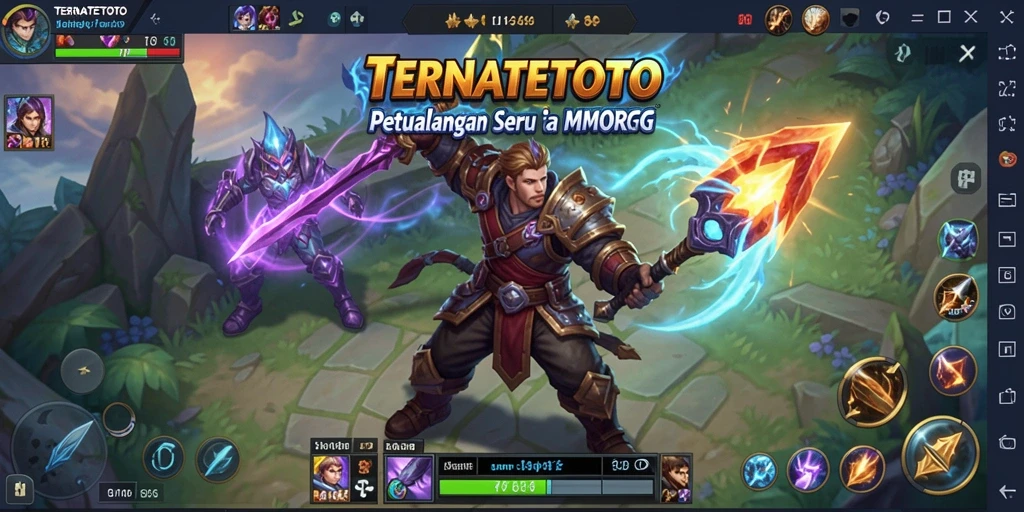 Screenshot gameplay TERNATETOTO menampilkan aksi seru di dunia MMORPG.
