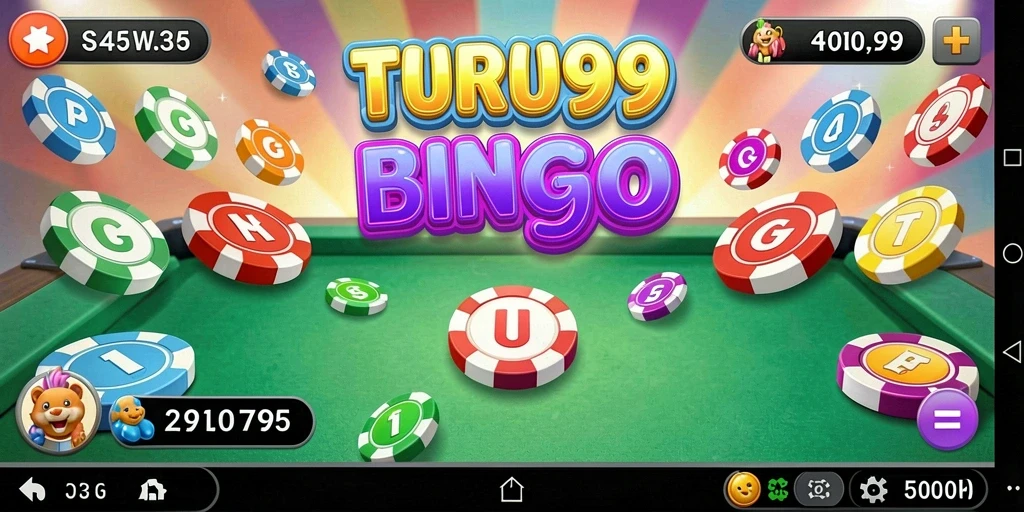 Tampilan gameplay utama TURU99 yang seru dan interaktif.